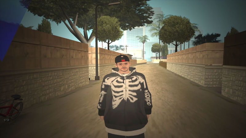 GTA San Andreas Adidas Neo Skeleton Hoodie for CJ Mod GTAinside